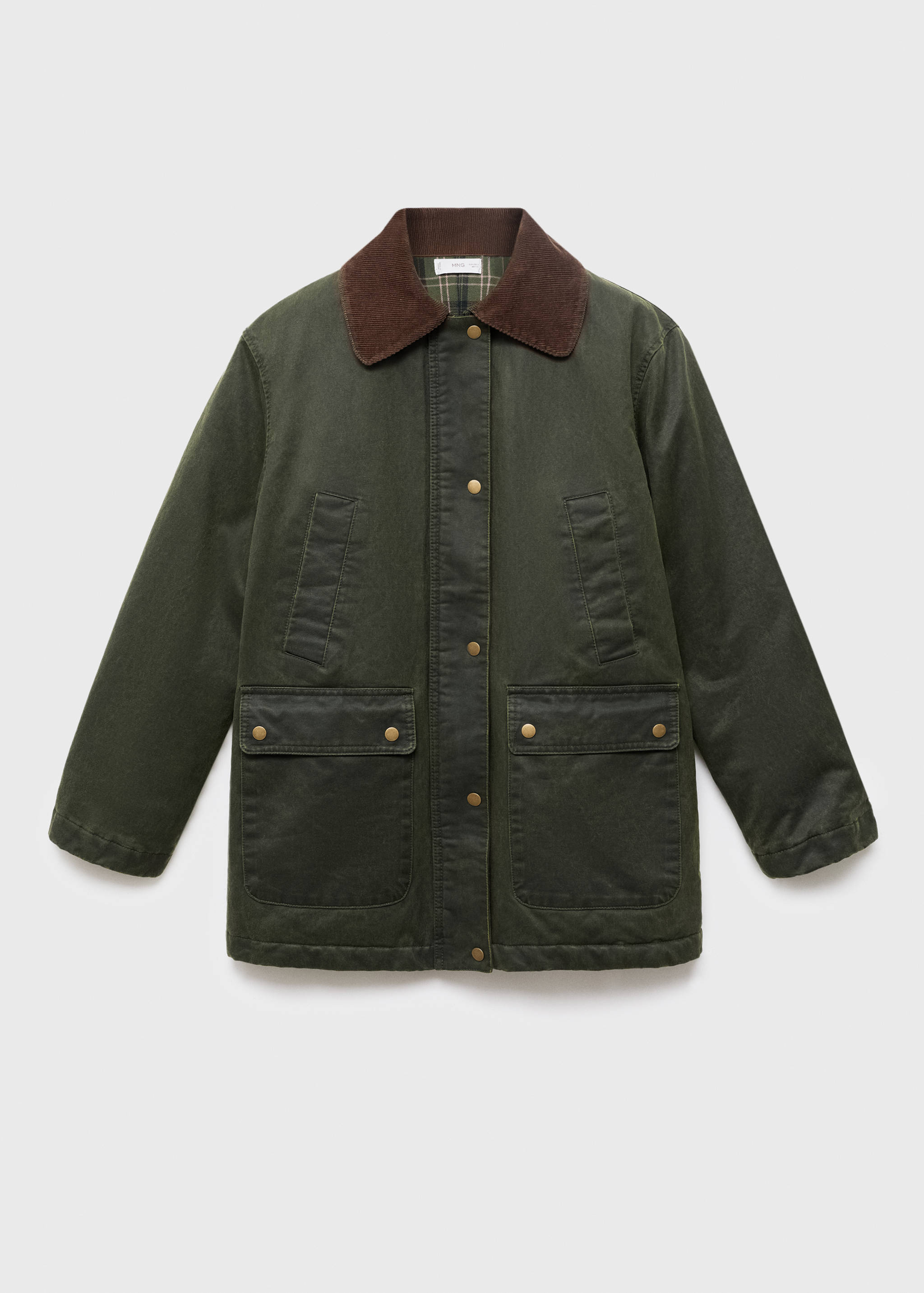 Waxed-effect parka - Article without model