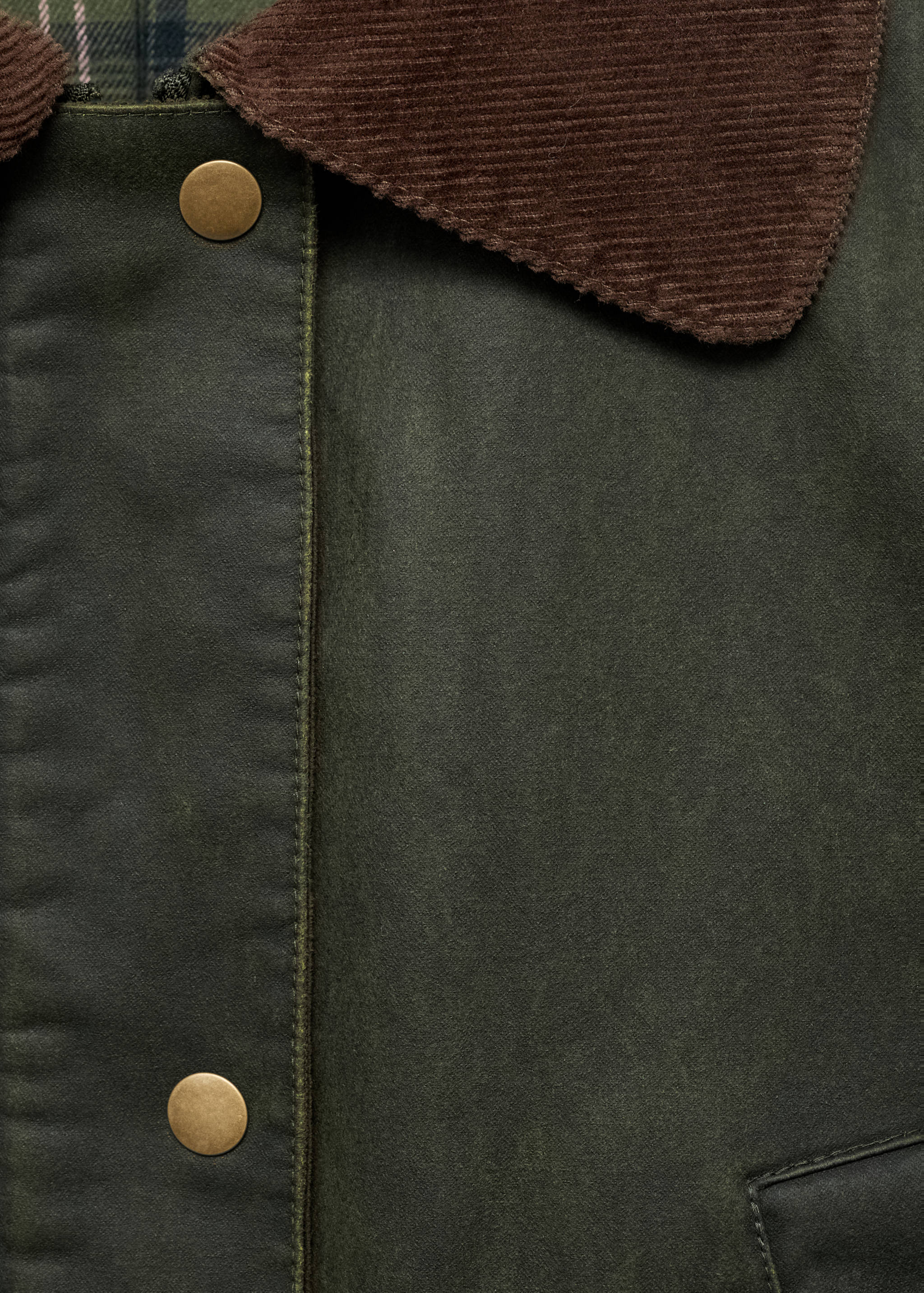 Waxed-effect parka - Details of the article 8