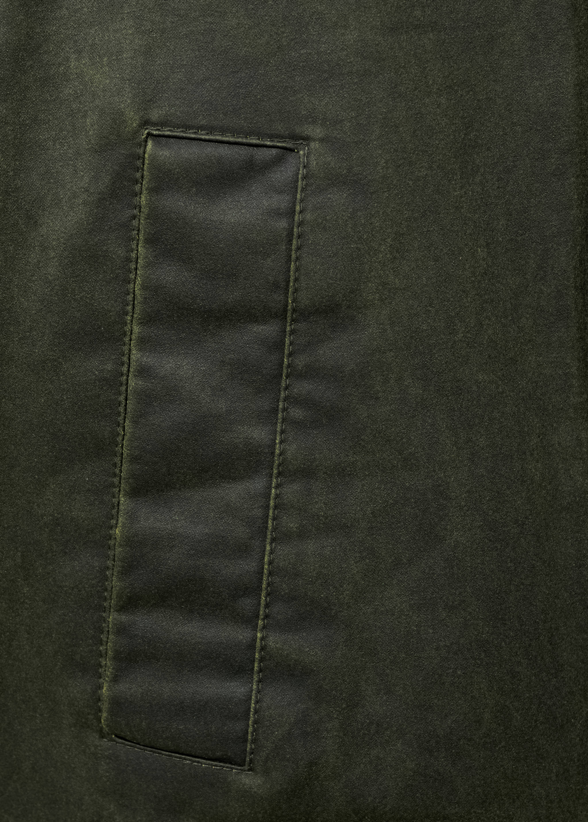 Waxed-effect parka - Details of the article 0