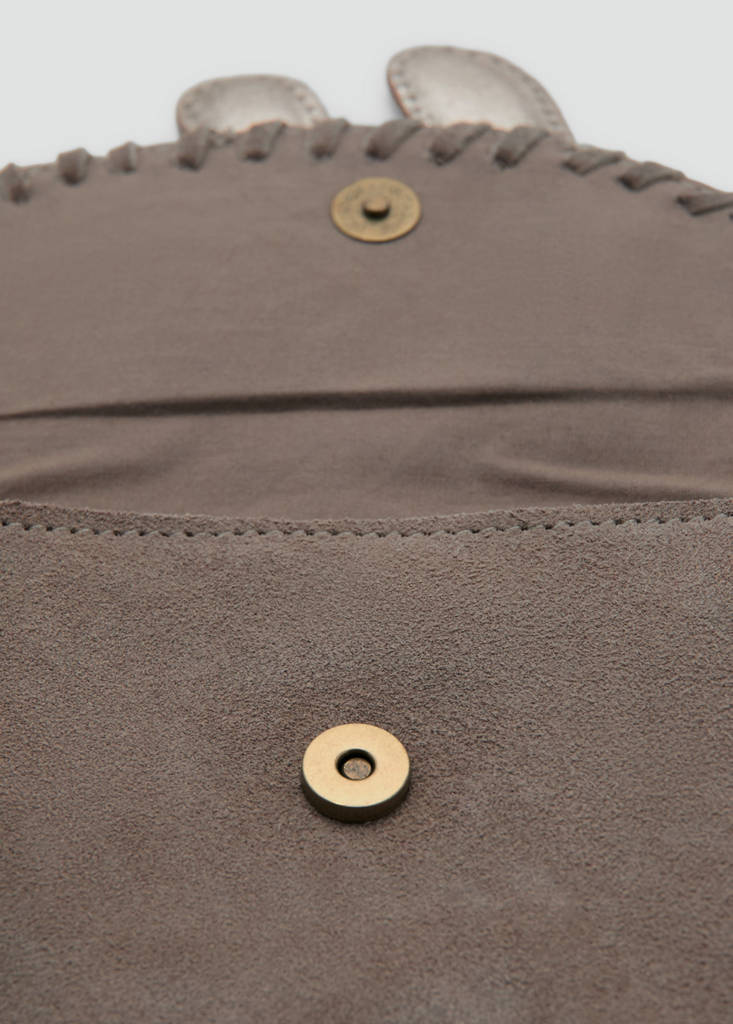 Leather dog bag — Sand