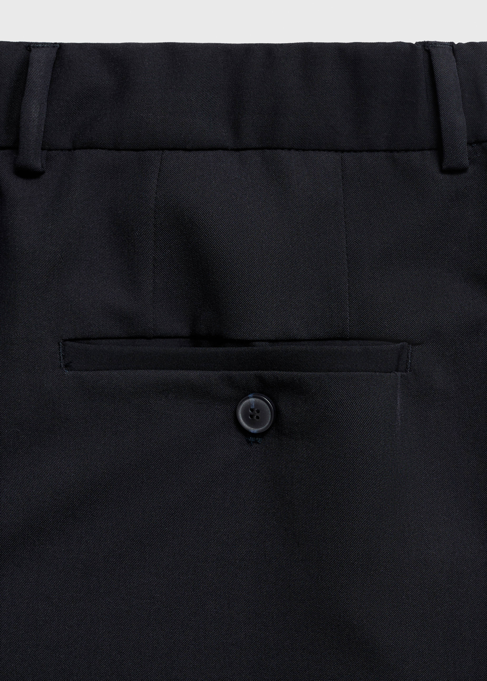 Pantalón recto fluido pinzas - Detalle del artículo 0