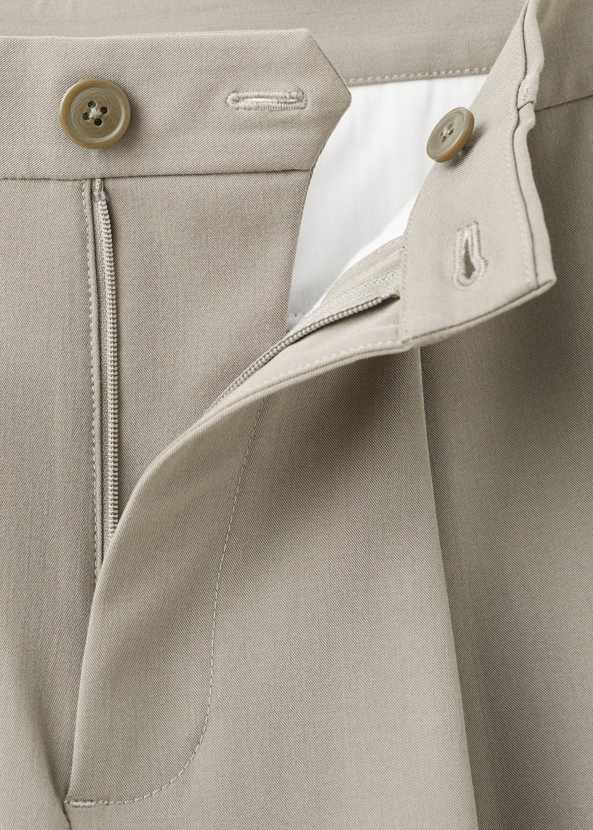 Pantalón recto fluido pinzas - Detalle del artículo 8