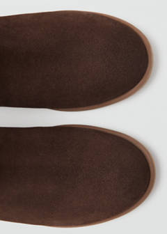 Suede leather ankle boots — Medium Brown 3