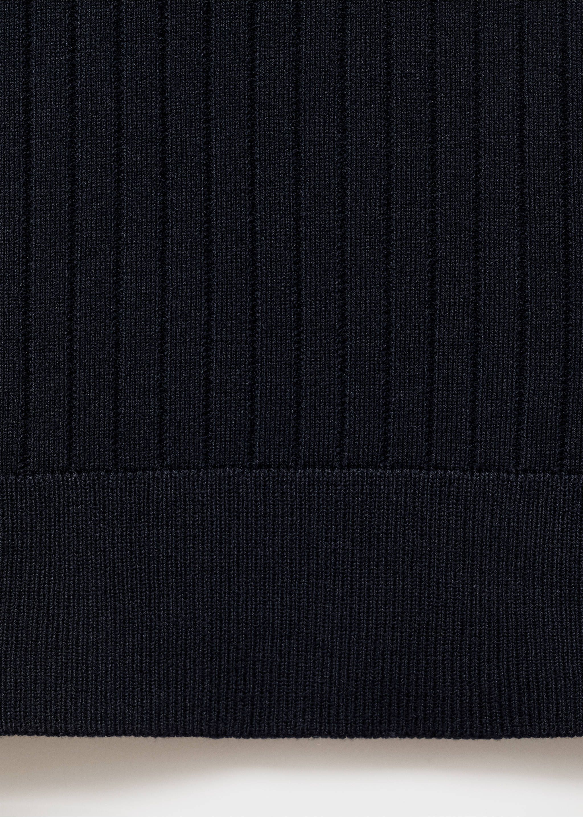 Jersey polo punto canalé - Detalle del artículo 8, Azul marino. Ref: 17055150-00.