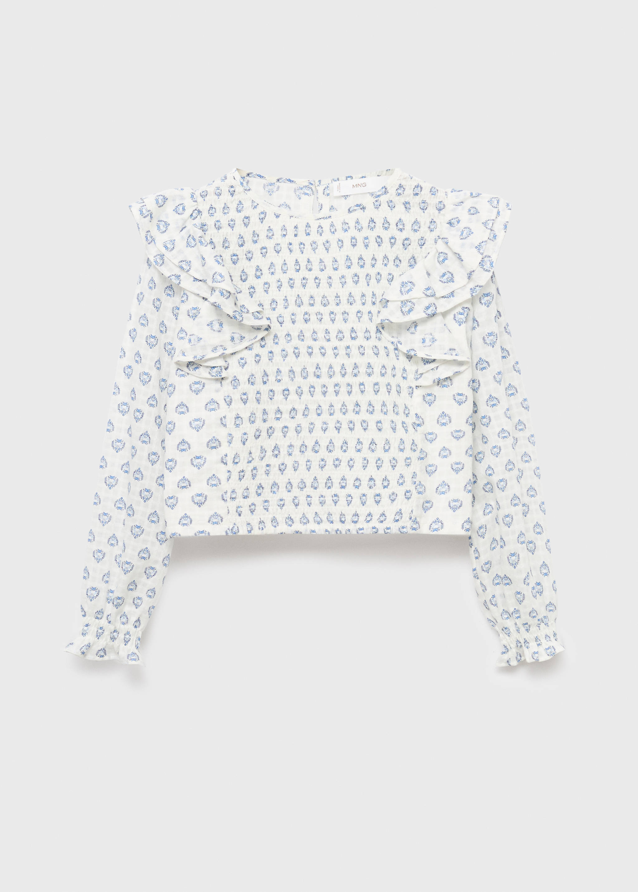 Ruffles printed blouse - Article without model