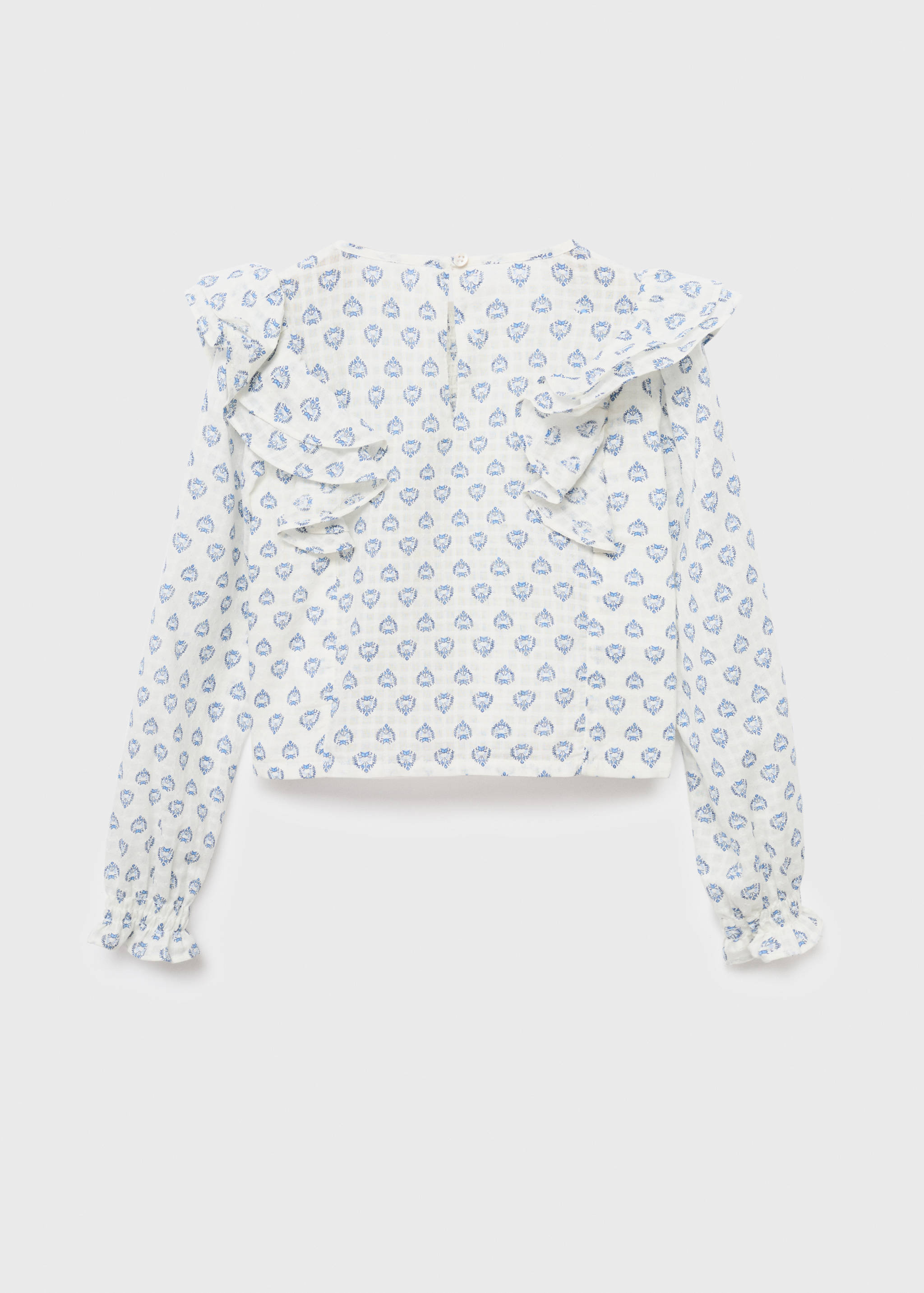 Ruffles printed blouse - Reverse of the article