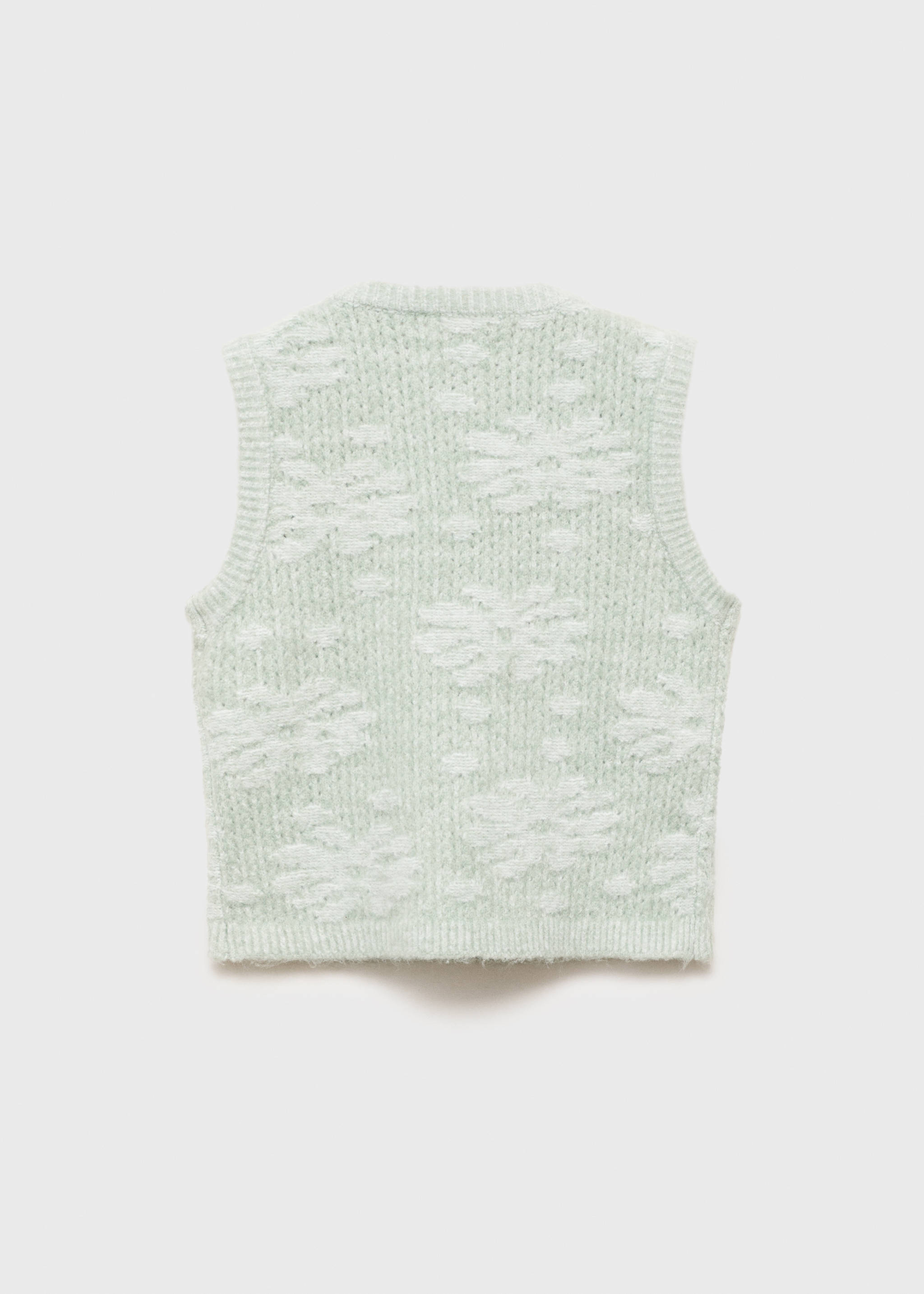 Gilet broderie fleurs - Verso de l’article