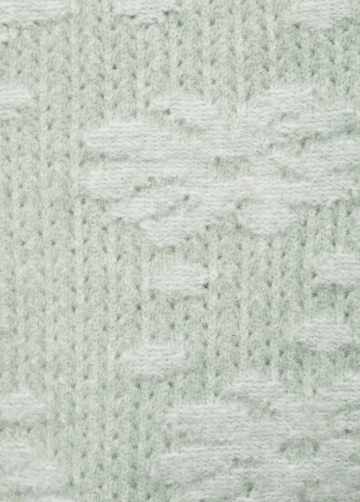 Floral-embroidered waistcoat — Pastel Green