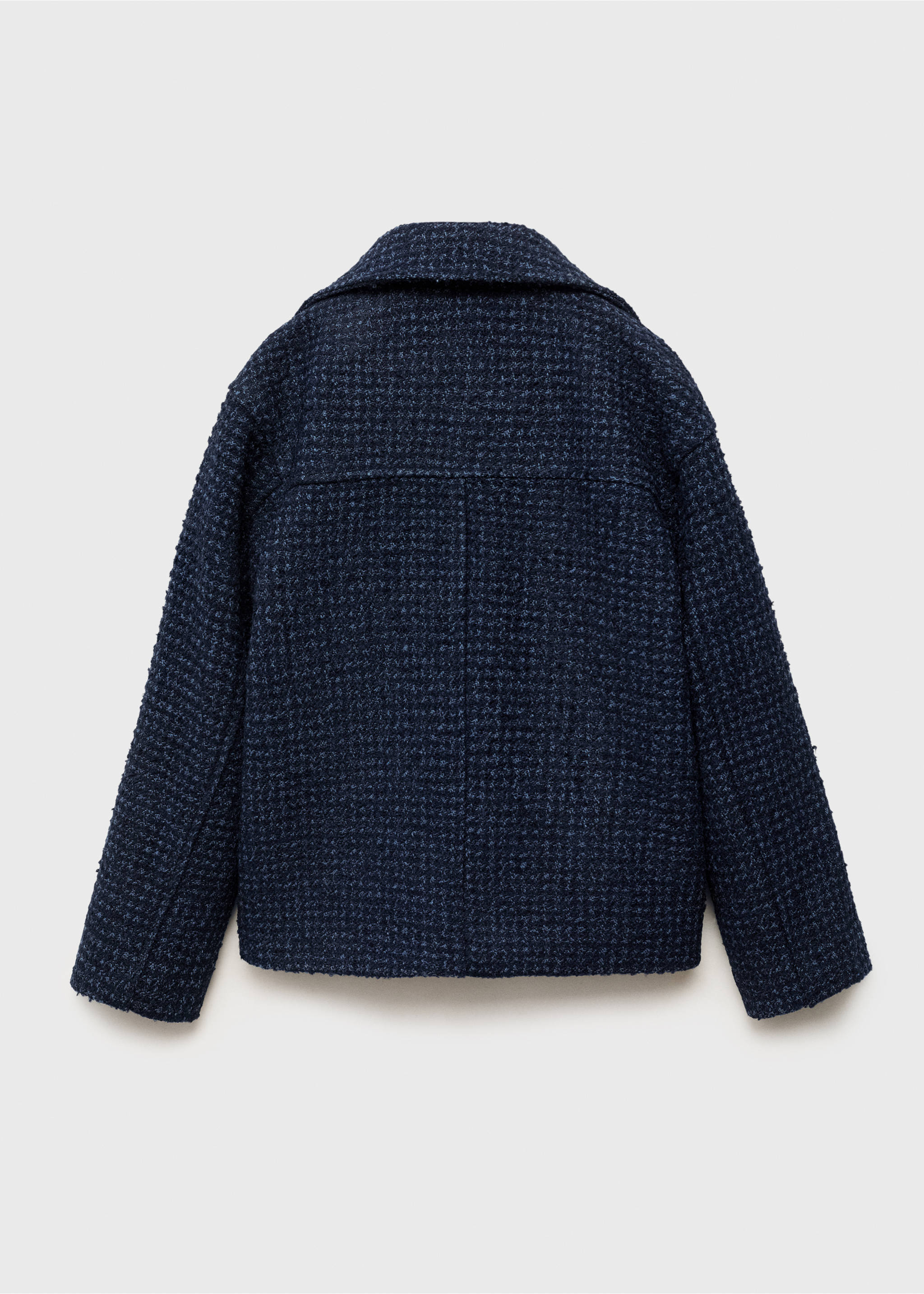 Chaqueta tweed lana - Reverso del artículo, Azul marino. Ref: 17055156-00.
