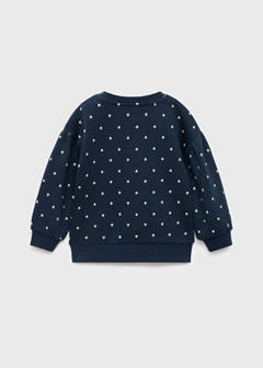 Embroidered sweatshirt with floral pattern — Navy 5