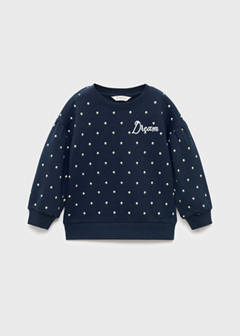Embroidered sweatshirt with floral pattern — Navy 2