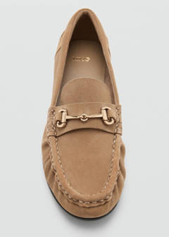 Suede moccasins with buckle — Medium Brown 7