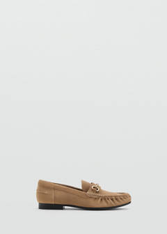 Suede moccasins with buckle — Medium Brown 3