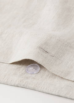 Washed linen children's duvet cover for 90 cm bed — Beige 2