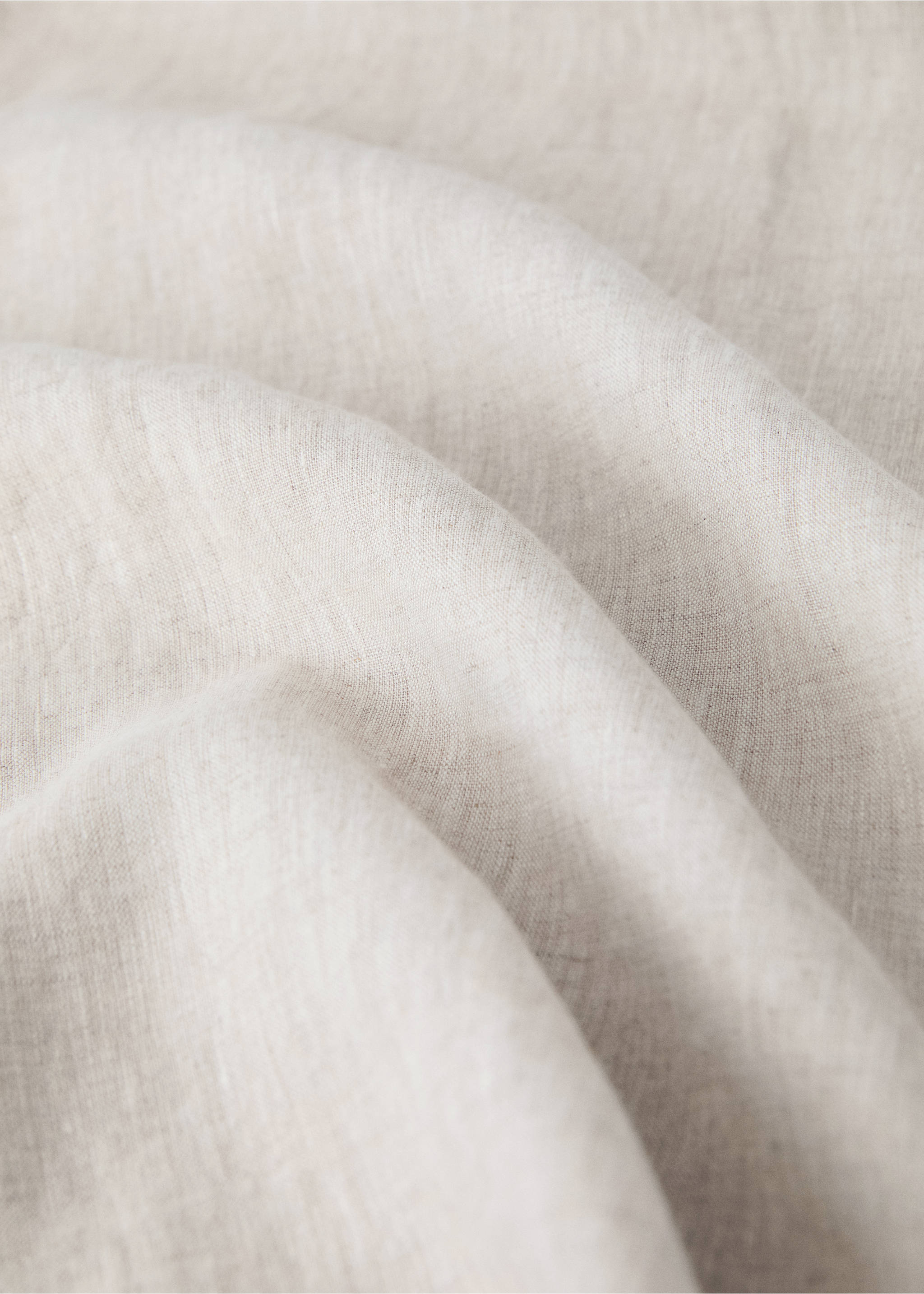 Washed linen children's duvet cover for 90 cm bed - Details of the article 2, Beige. Ref: 17055165-00.