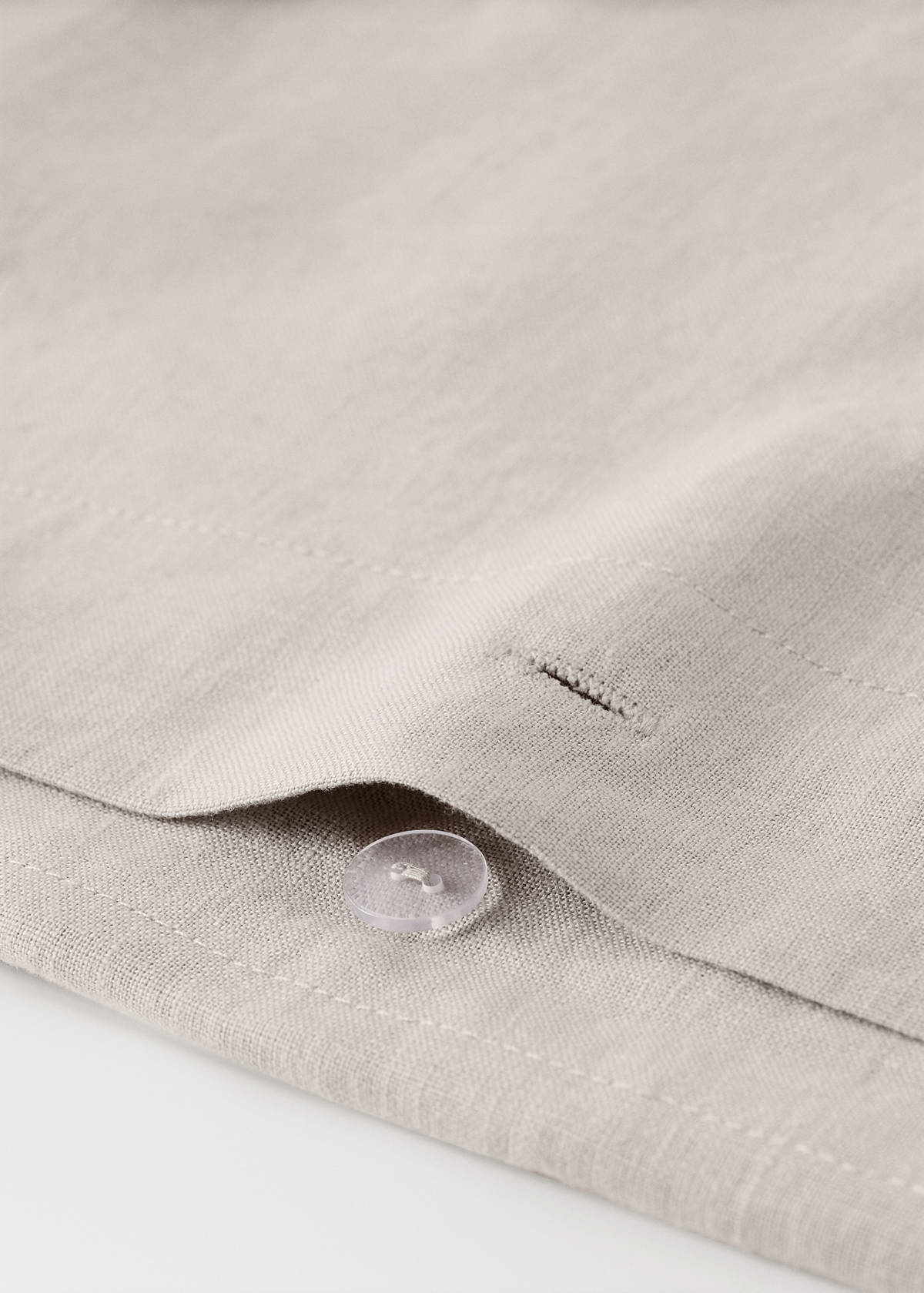Washed linen children's duvet cover for 90 cm bed — Medium Brown