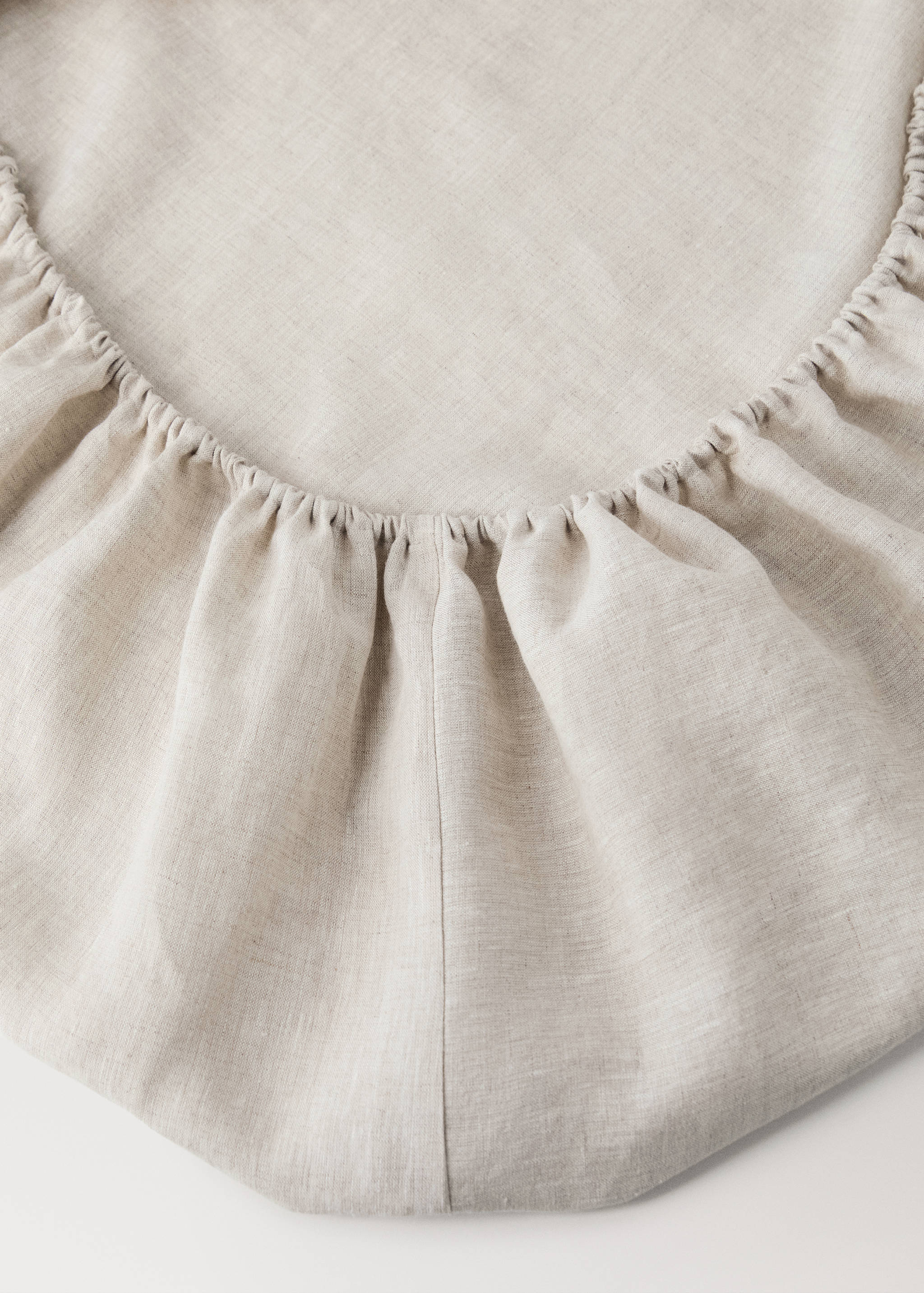 Washed linen children's fitted sheet for 90 cm bed - Details of the article 1