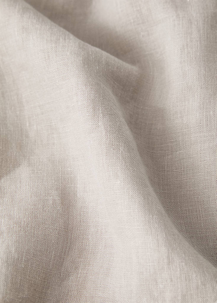 Washed linen children's fitted sheet for 90 cm bed — Medium Brown