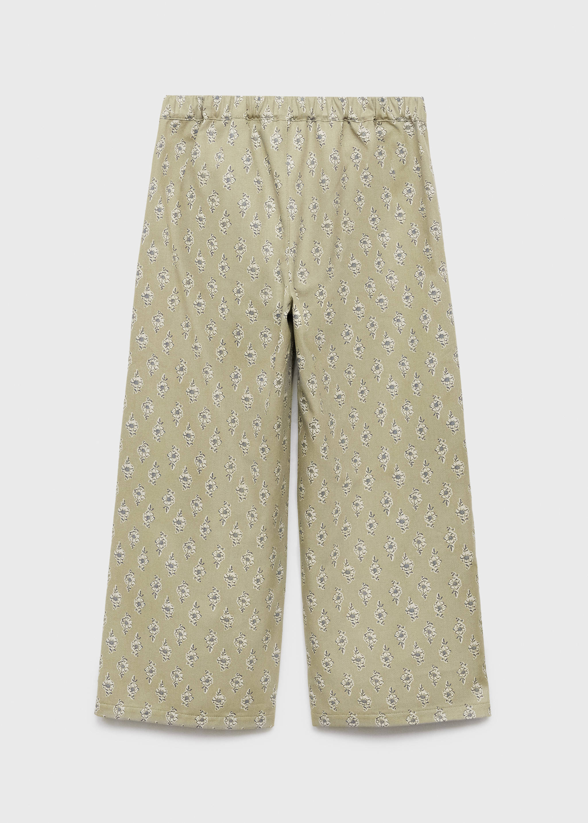 Flower culottes trousers - Reverse of the article