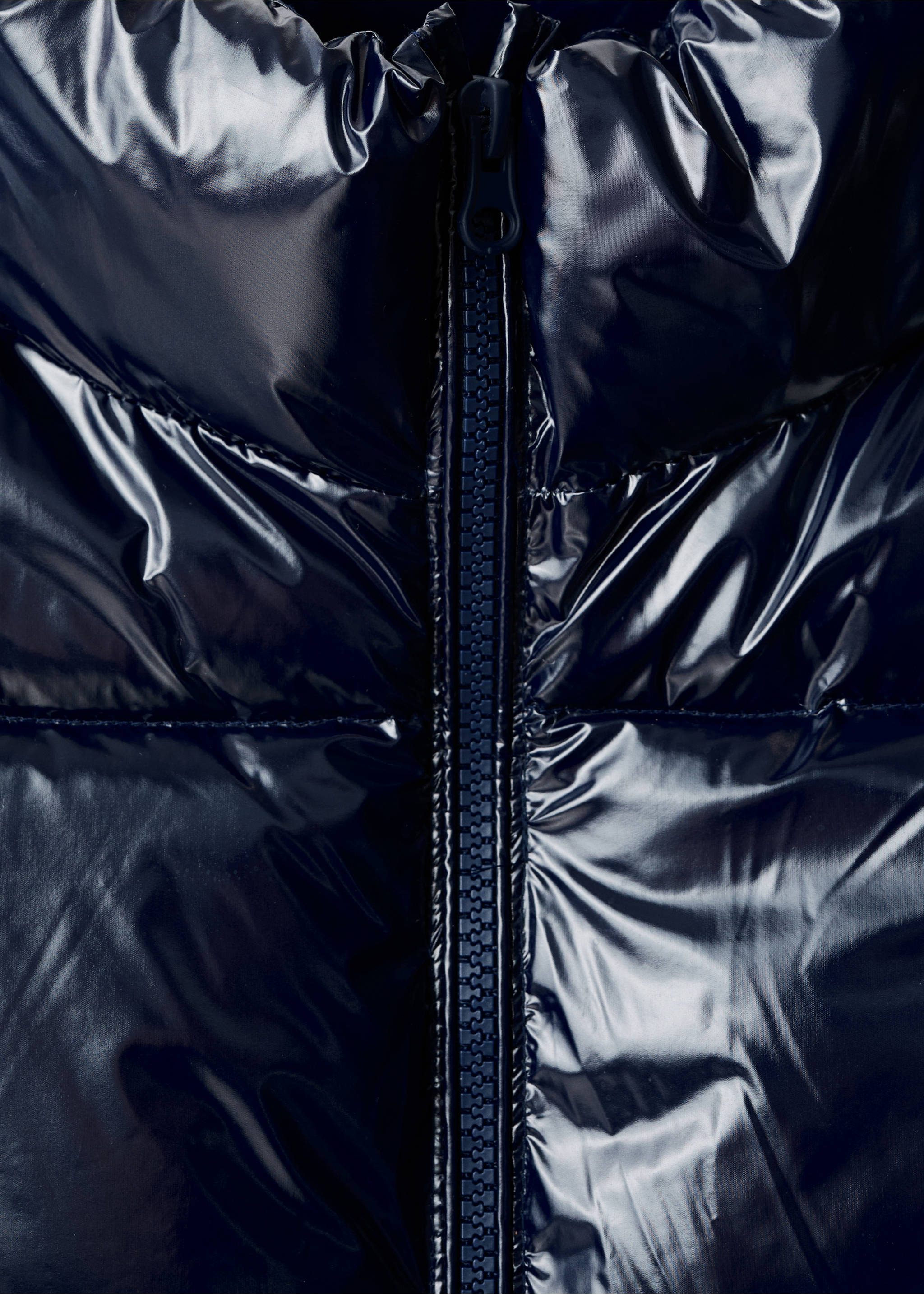 Стеганый жилет с блеском - Деталь изделия 8, Глубокий темно-синий. Ref: 17055784-00.