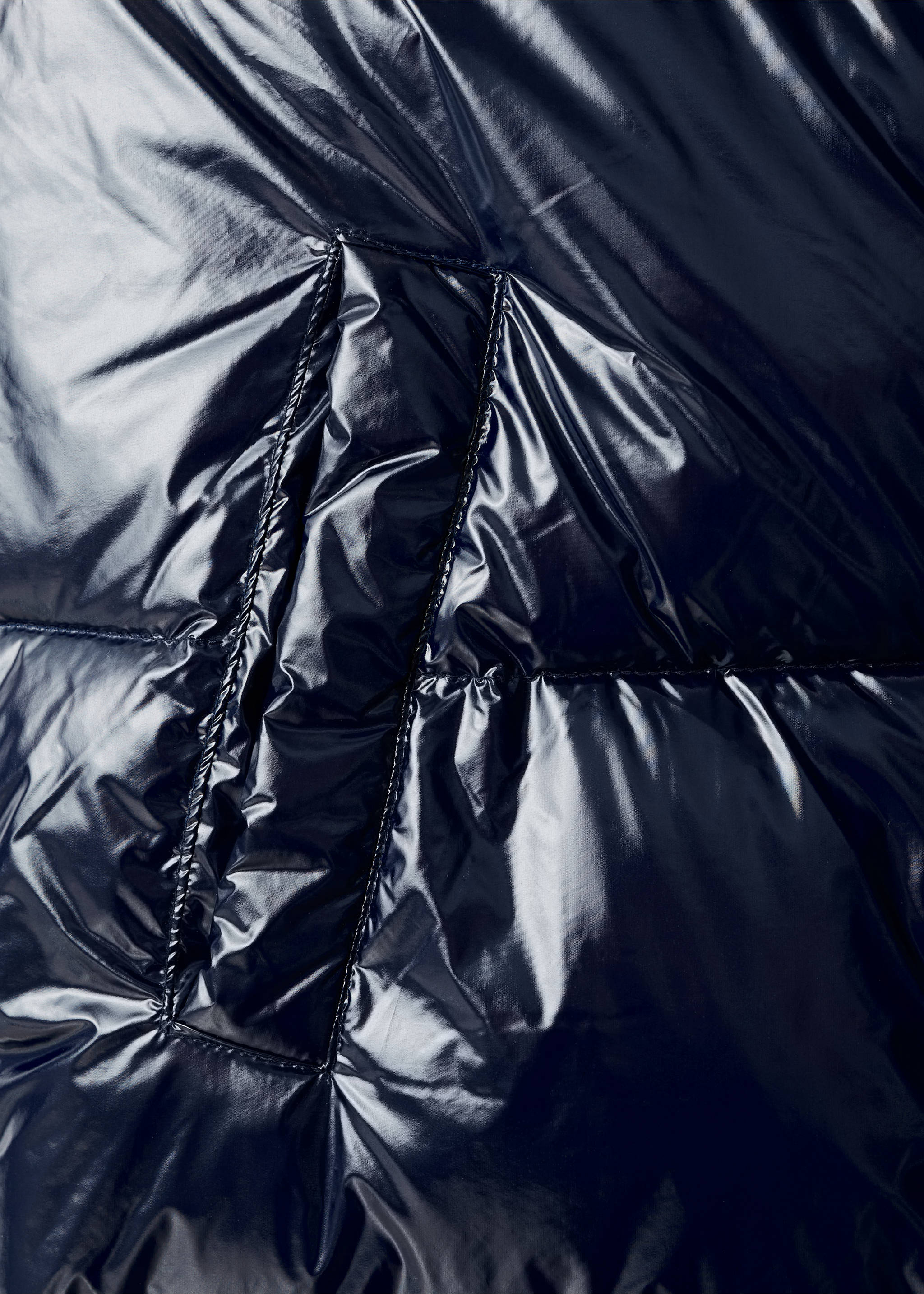 Стеганый жилет с блеском - Деталь изделия 0, Глубокий темно-синий. Ref: 17055784-00.