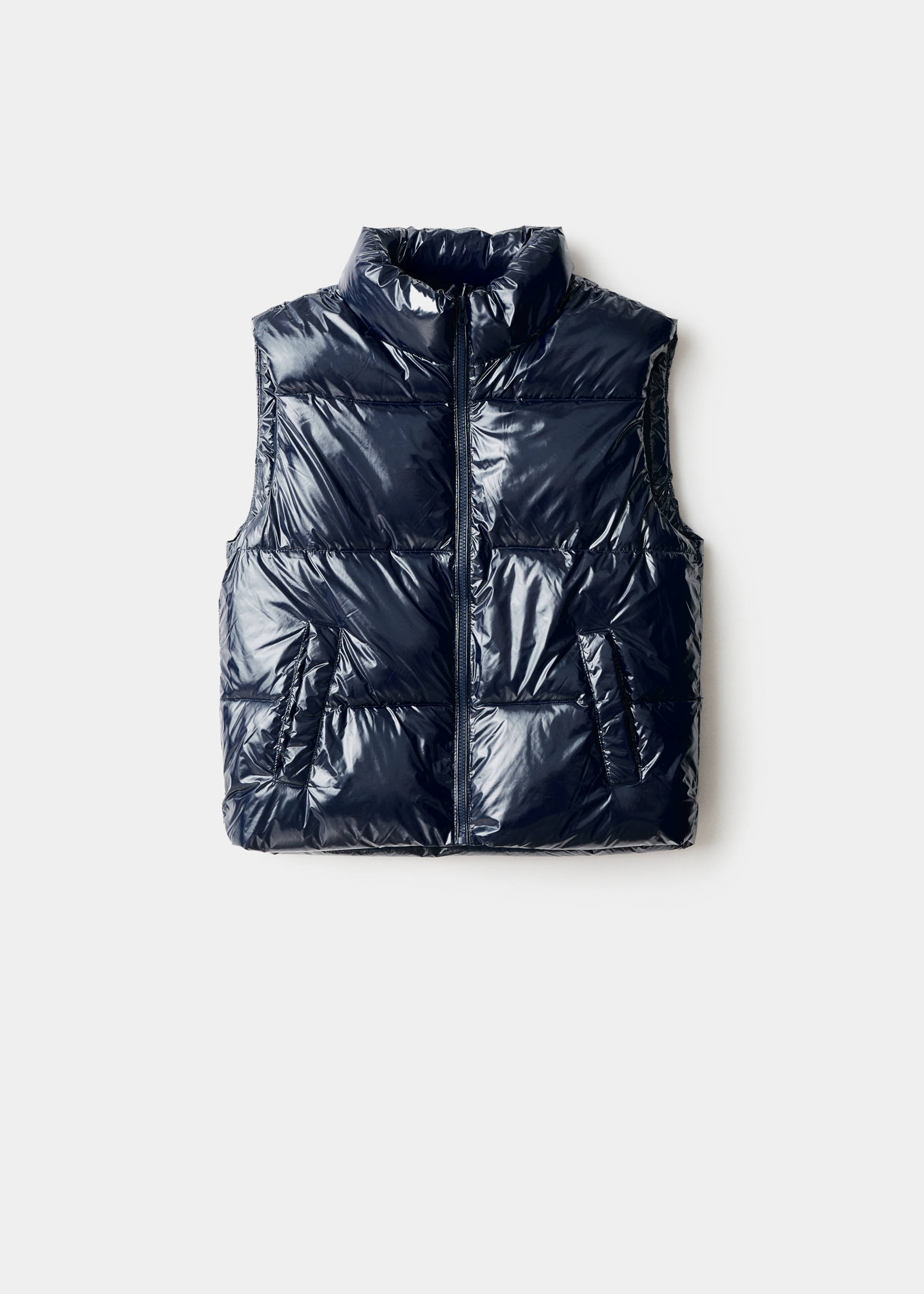 Shiny quilted vest - Article without model