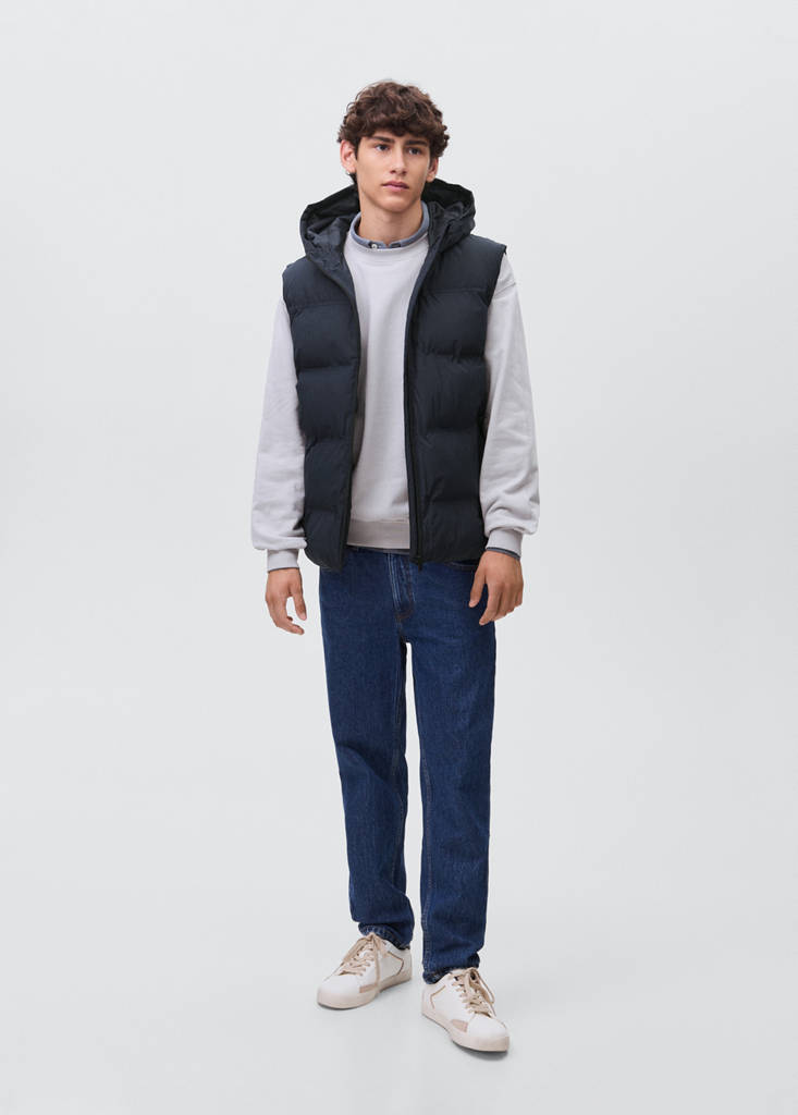Quilted gilet — Navy