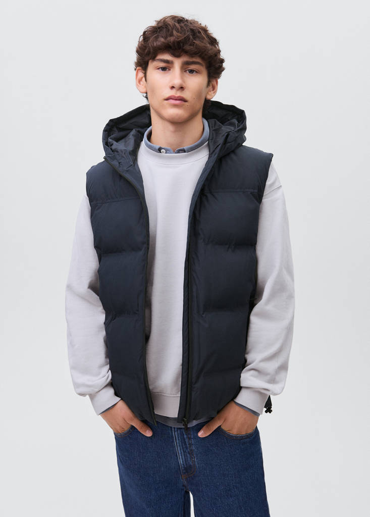 Quilted gilet — Navy