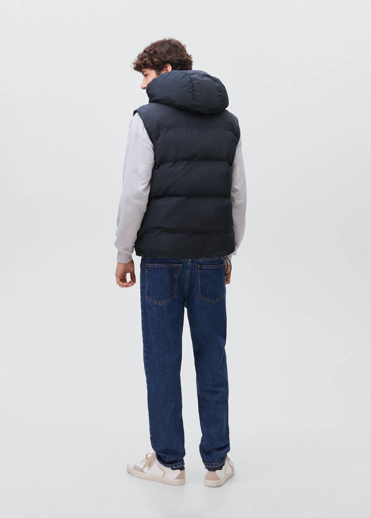 Quilted gilet — Navy