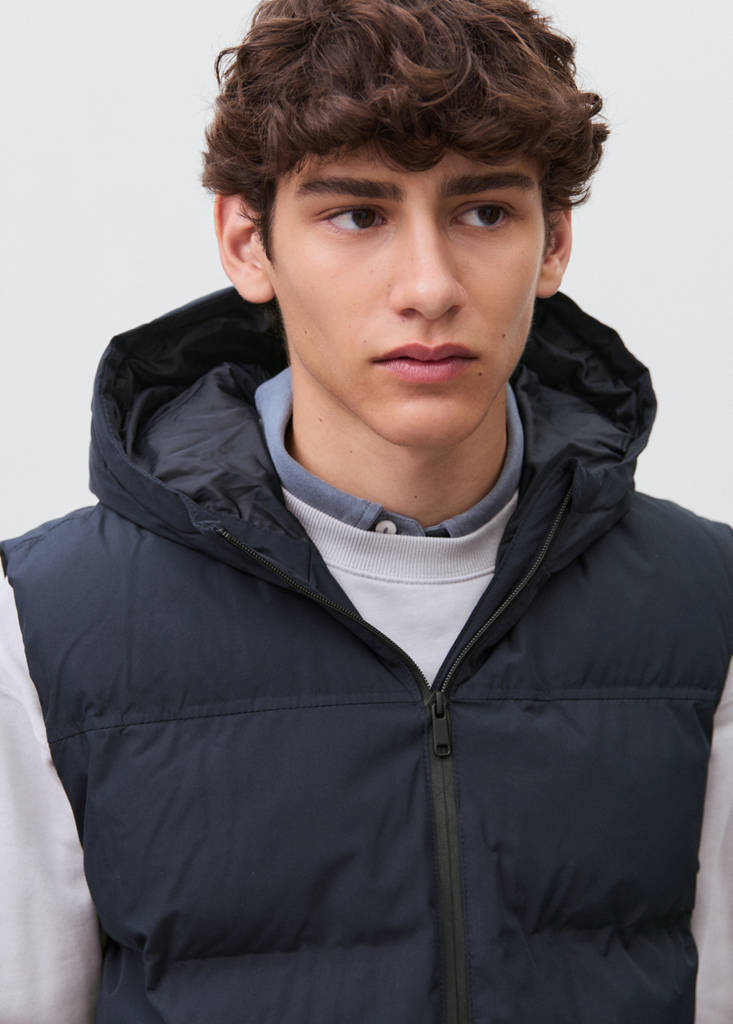 Quilted gilet — Navy