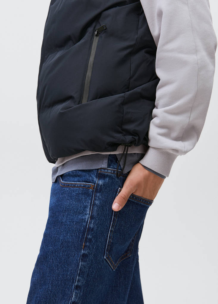 Quilted gilet — Navy