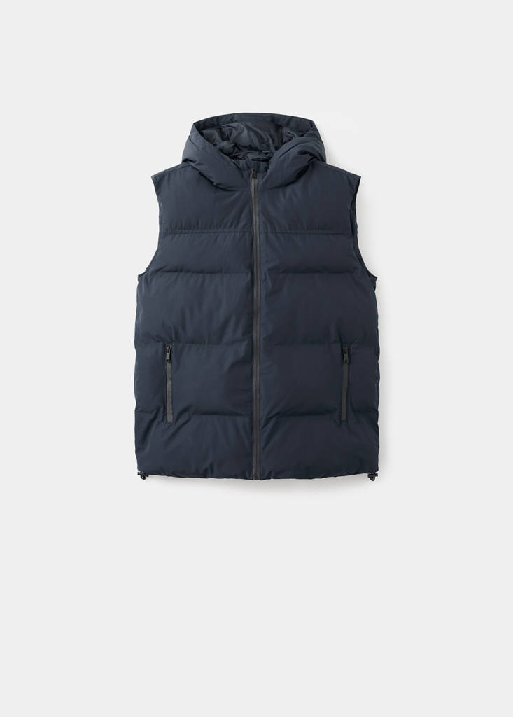 Quilted gilet — Navy