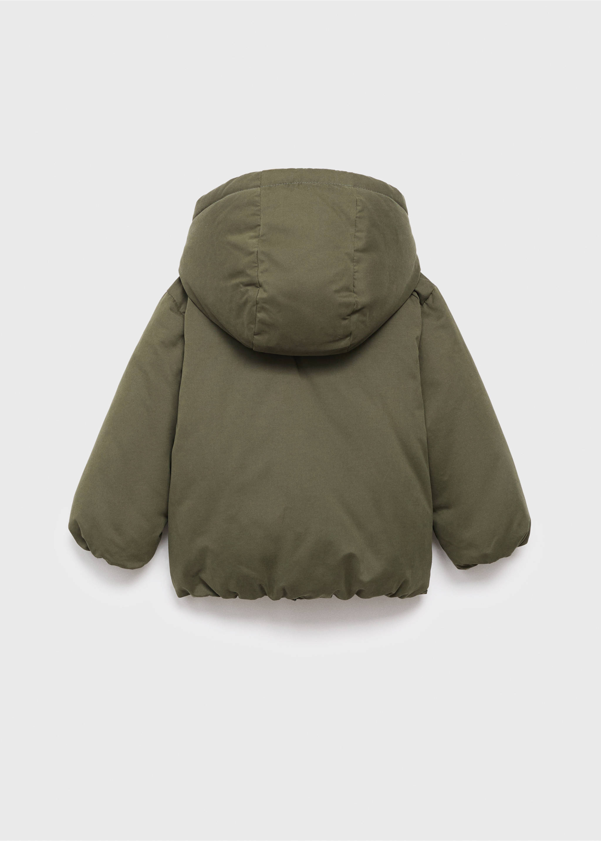 Anorak acolchado capucha - Reverso del artículo, Khaki. Ref: 17055786-00.