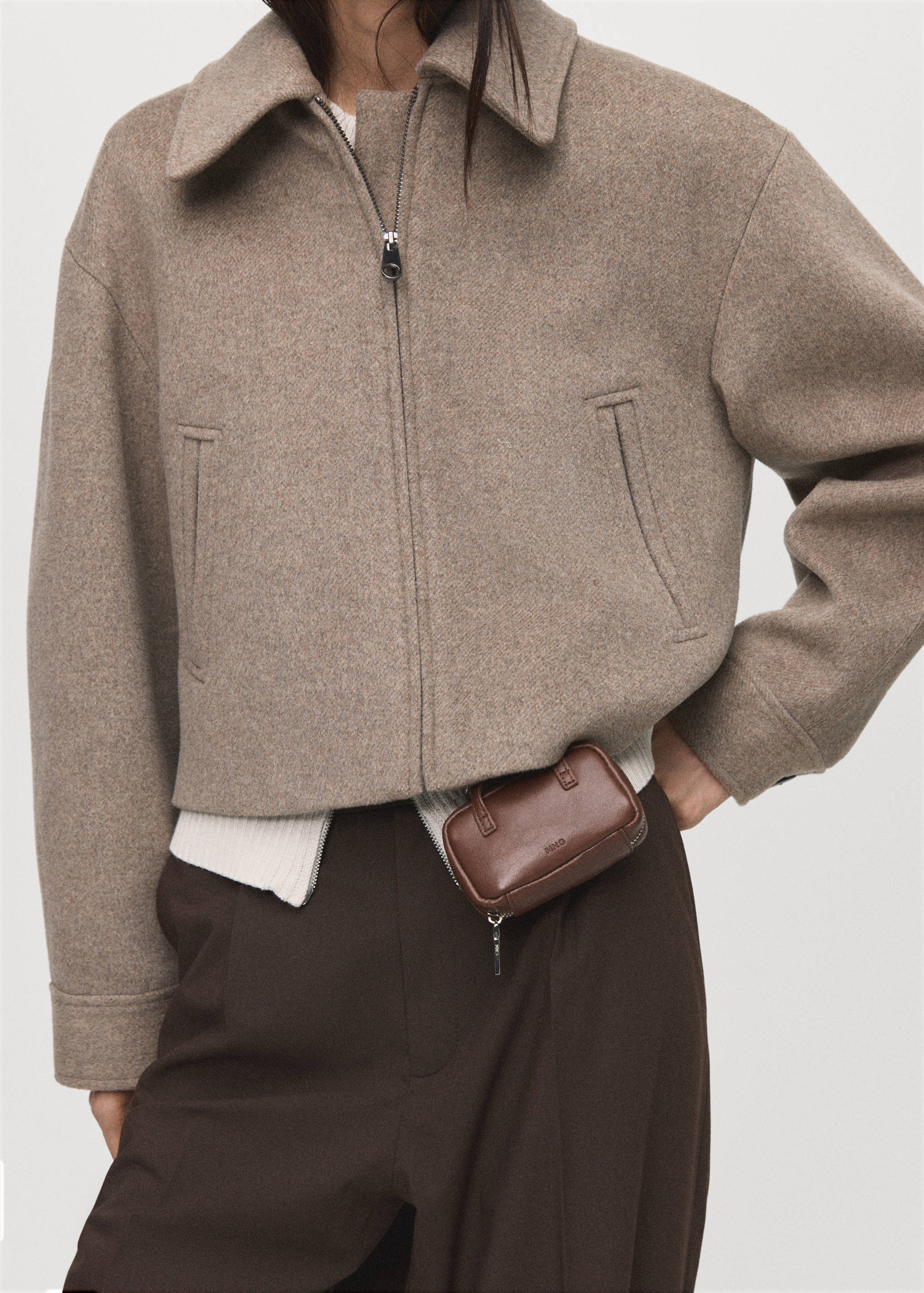 Casaco bomber de lã - Pormenor do artigo 6