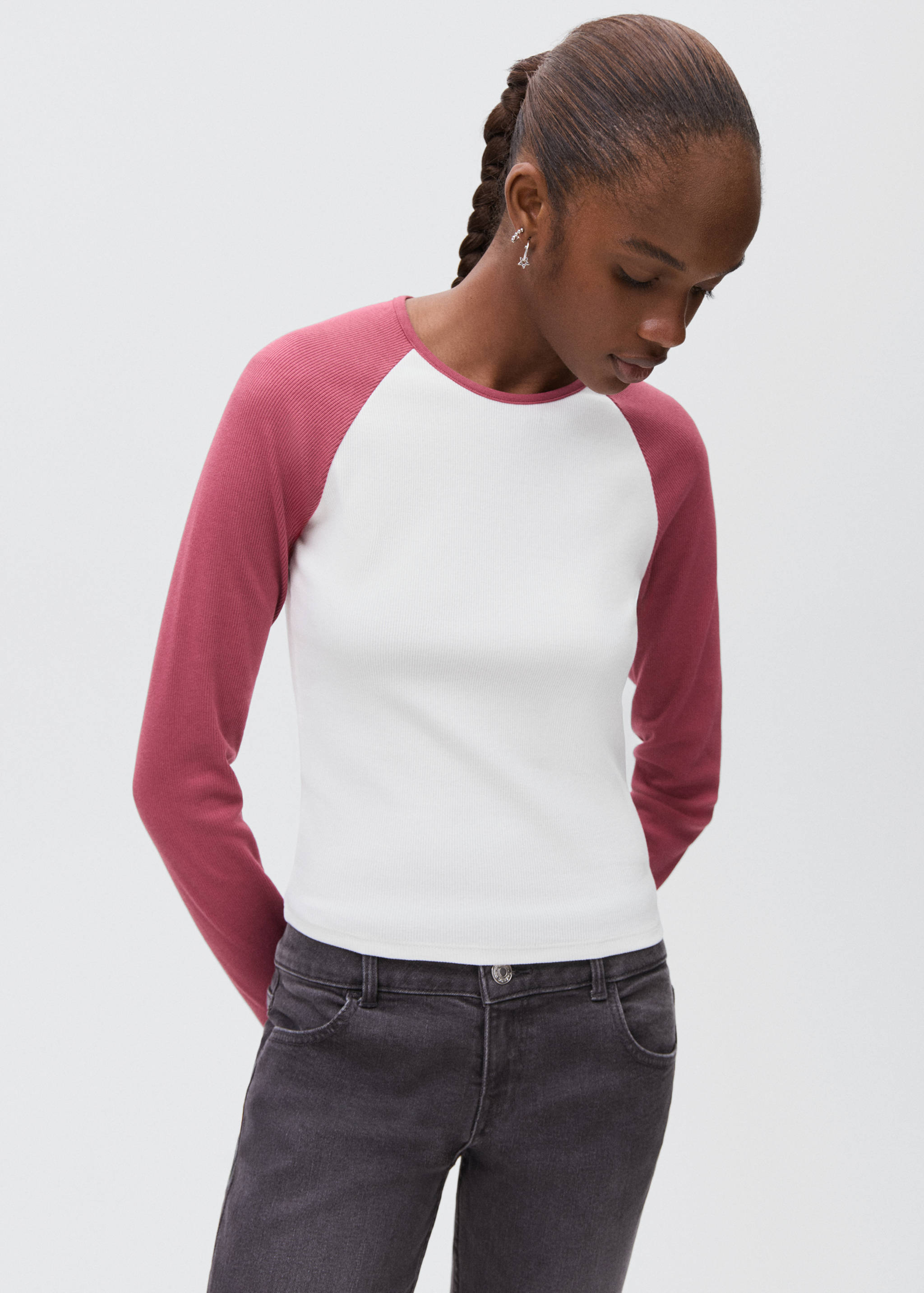 Bicolour T-shirt - Medium plane