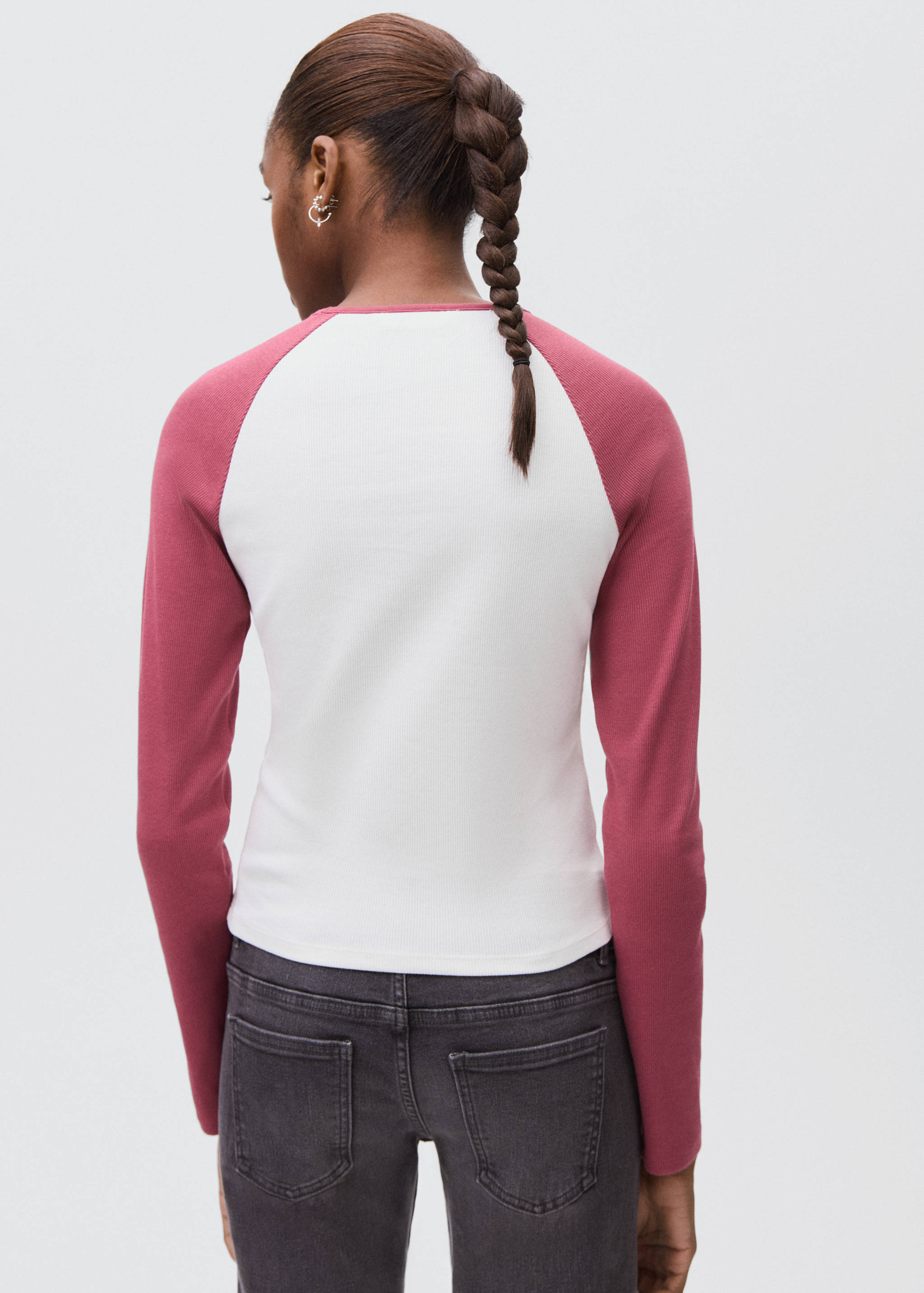 Bicolour T-shirt - Reverse of the article