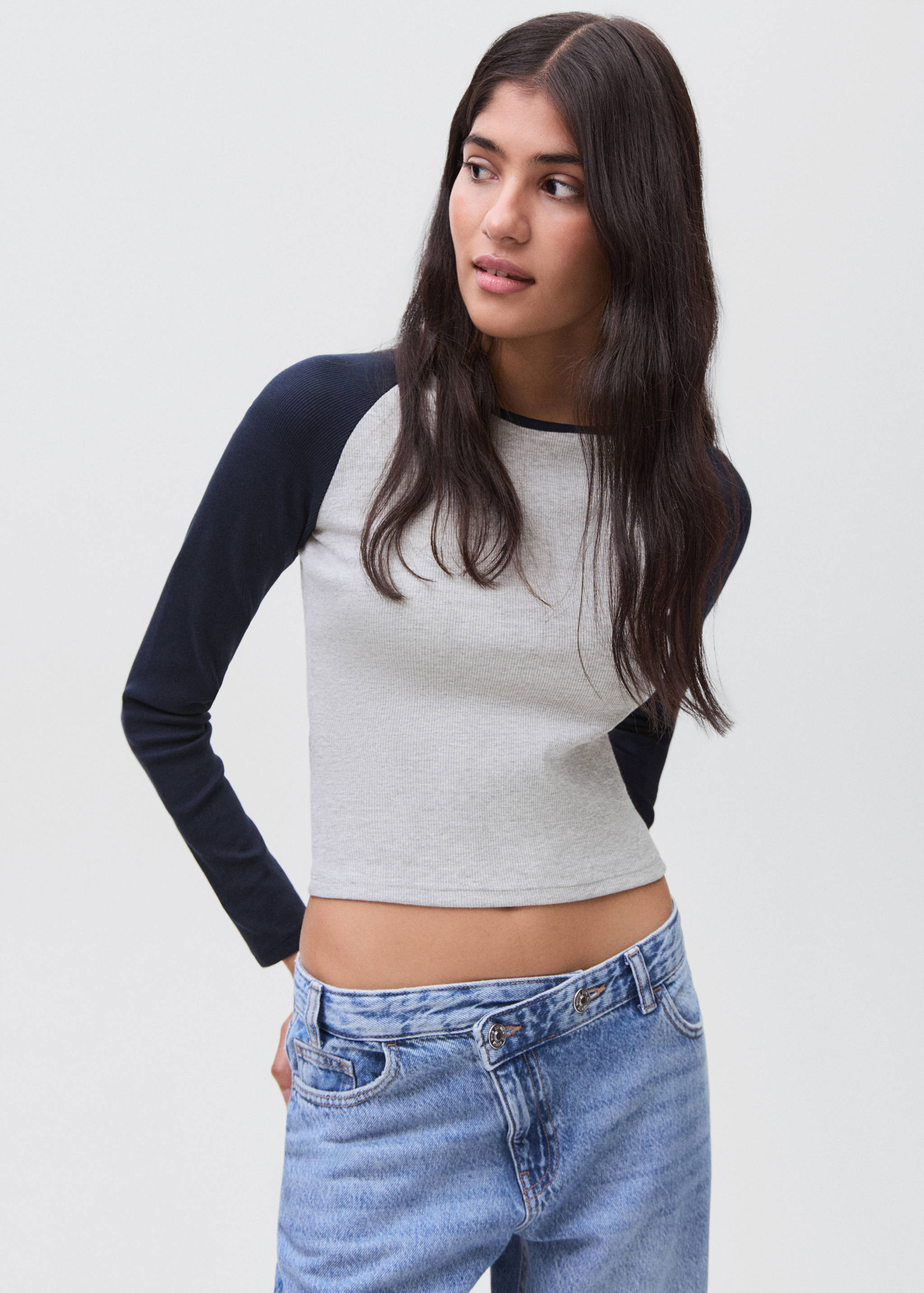 Bicolour T-shirt - Medium plane