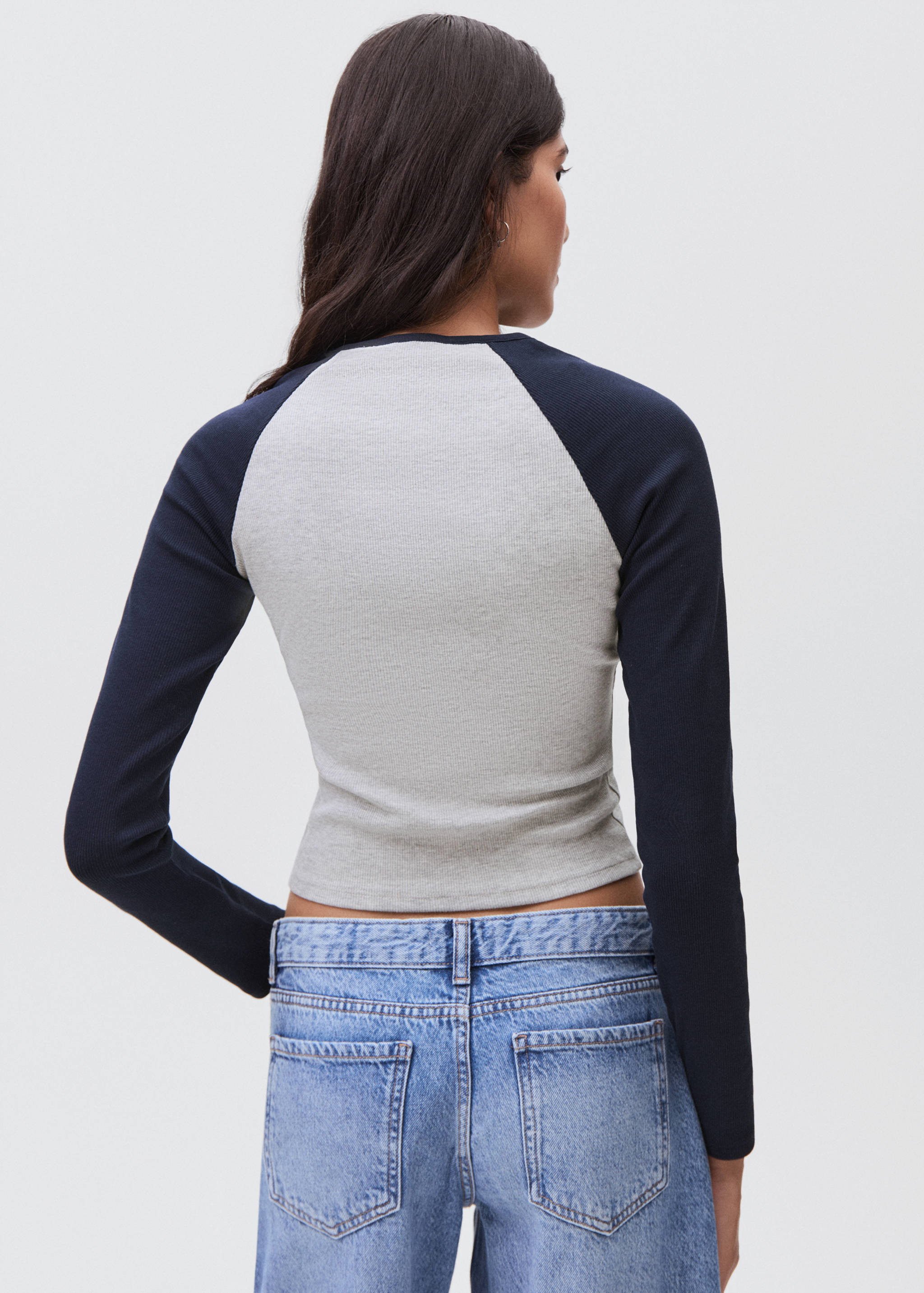 Bicolour T-shirt - Reverse of the article