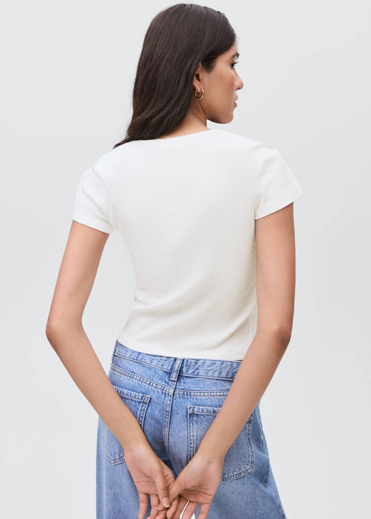 T-shirt with bow — Off White