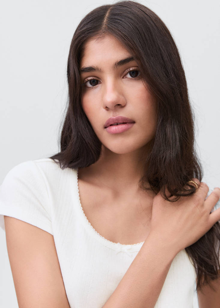 T-shirt with bow — Off White
