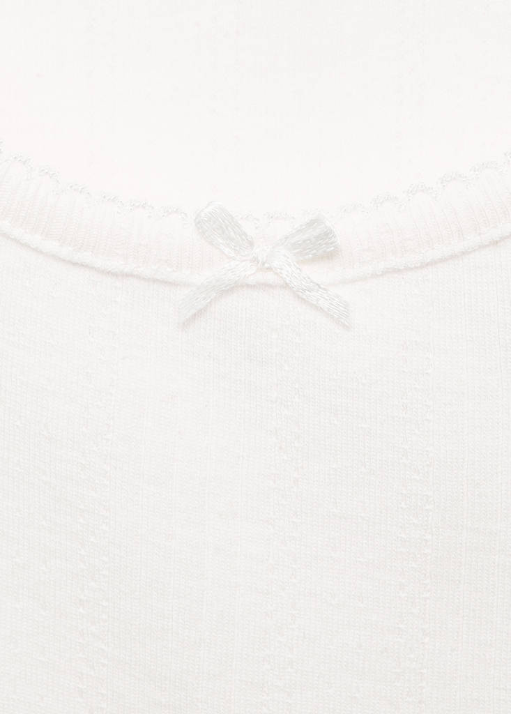 T-shirt with bow — Off White
