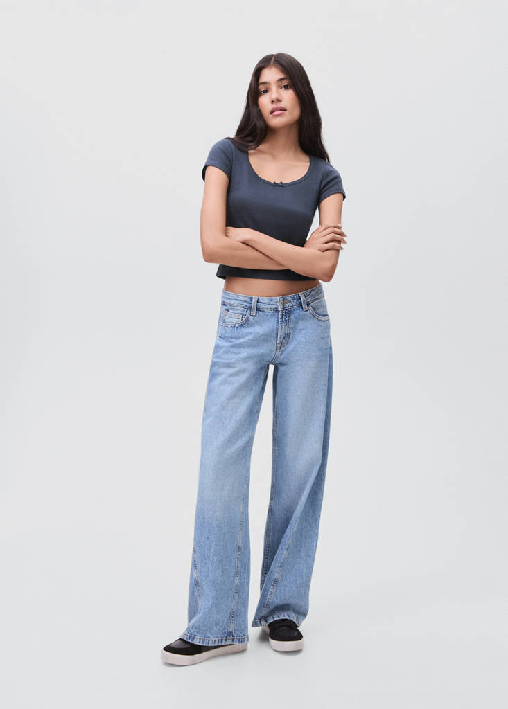 T-shirt with bow — Navy