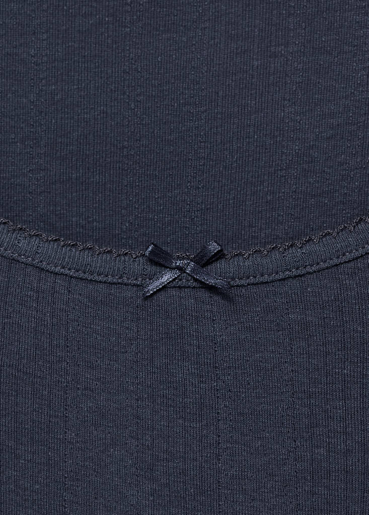 T-shirt with bow — Navy