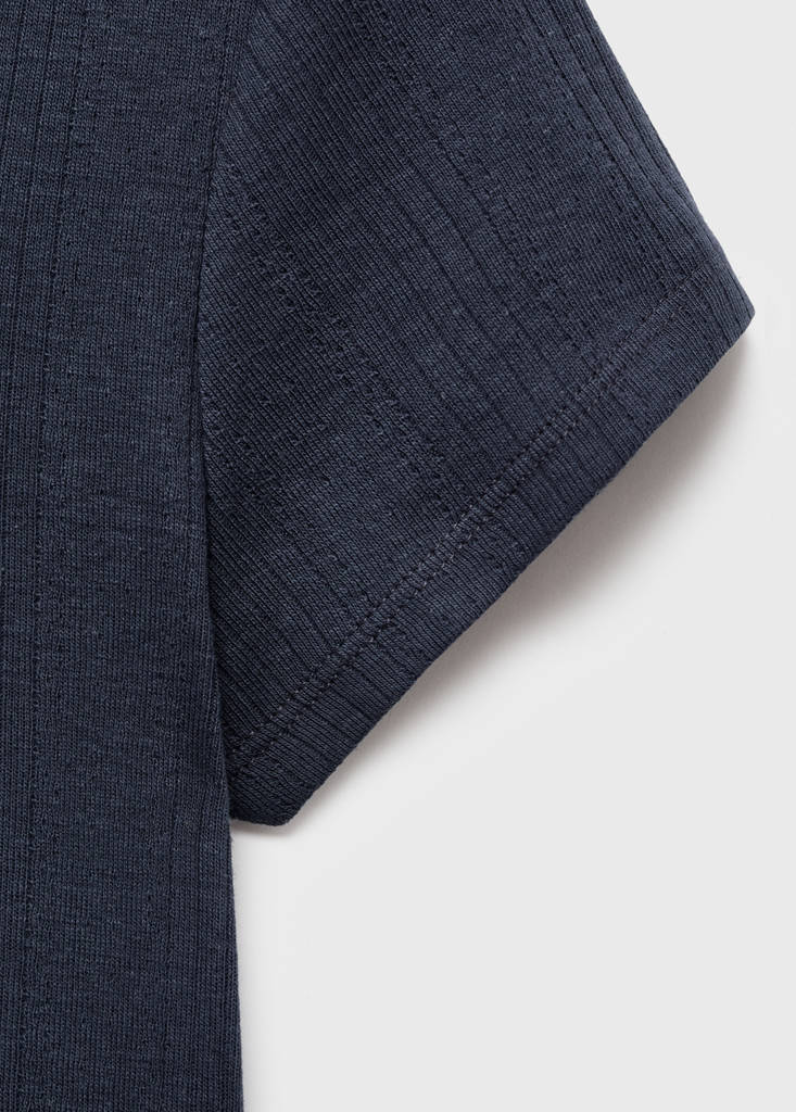 T-shirt with bow — Navy
