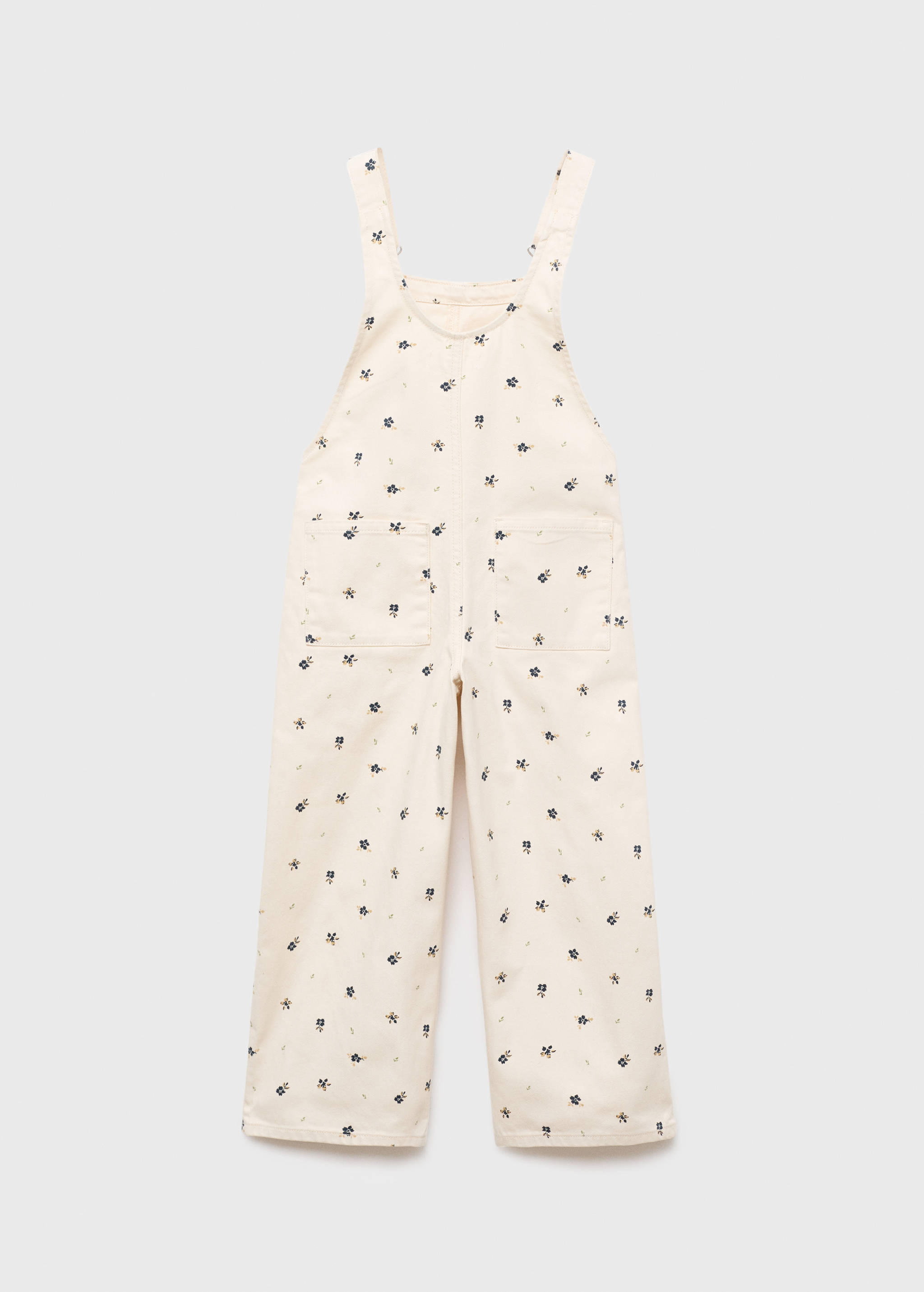 Floral print dungarees - Reverse of the article