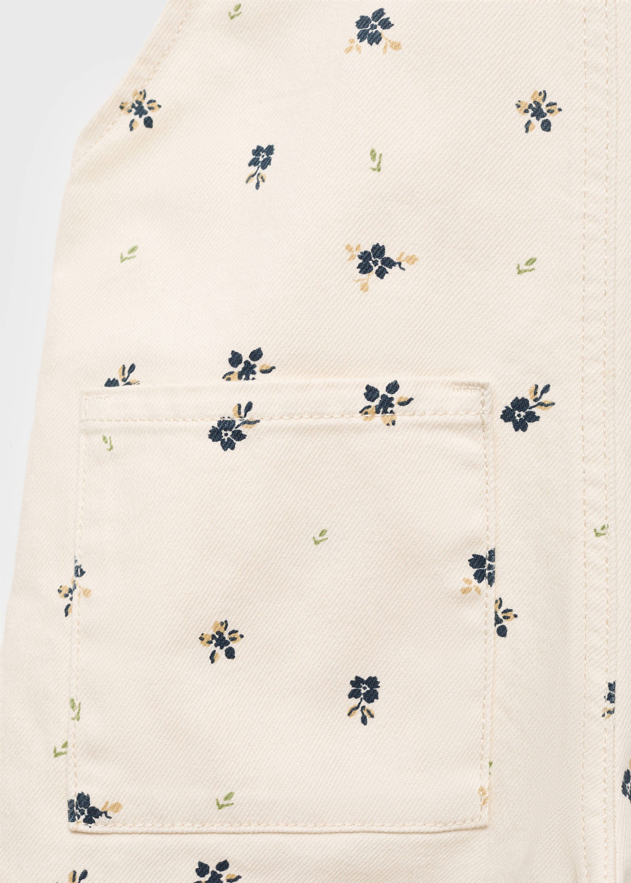 Floral print dungarees - Details of the article 0