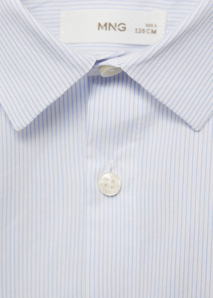 Striped Oxford shirt — Sky Blue