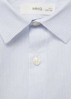 Striped Oxford shirt — Sky Blue 5