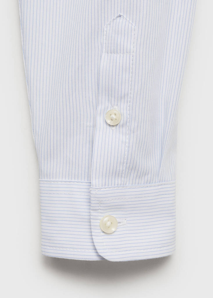 Striped Oxford shirt — Sky Blue