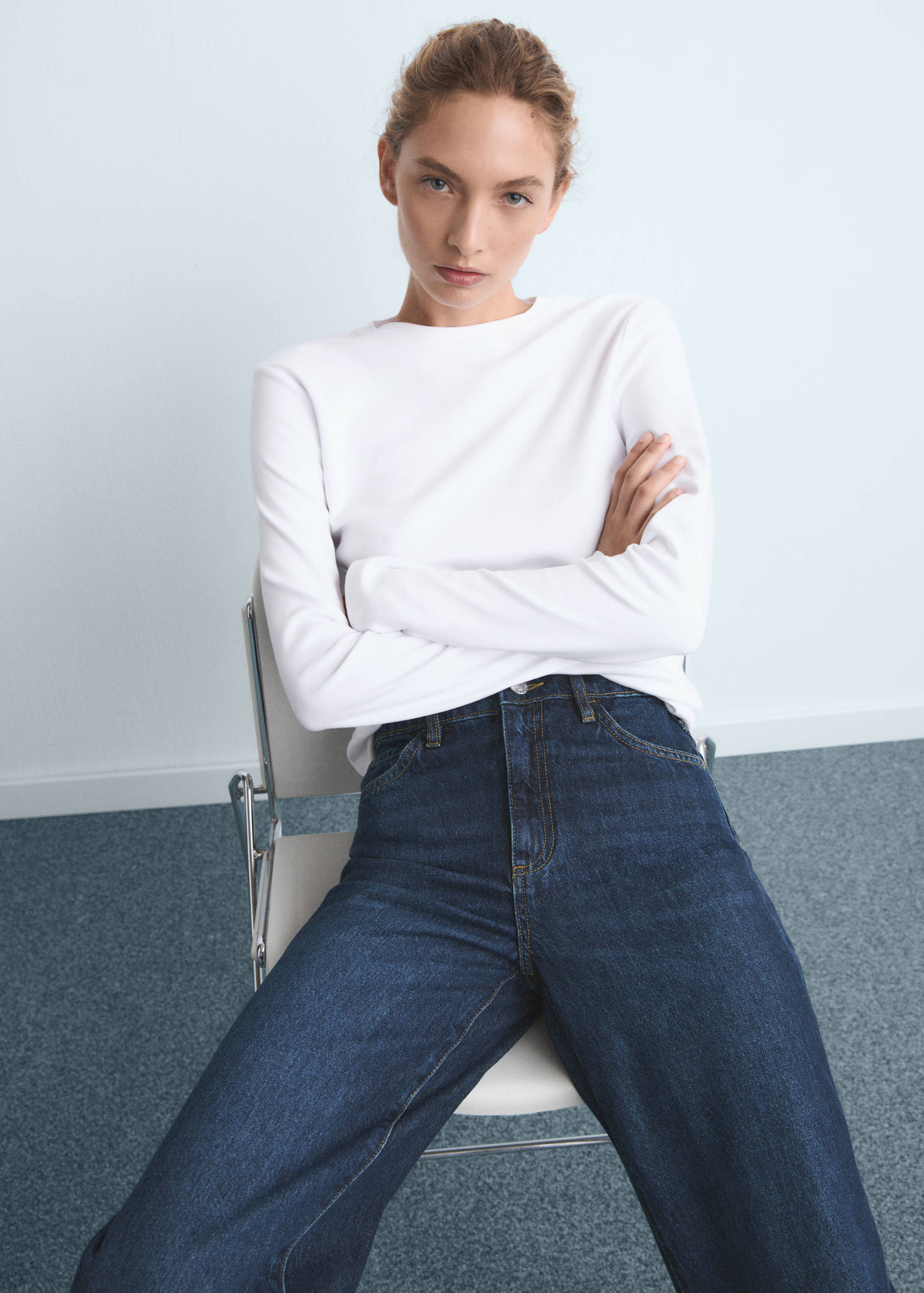 Jeans Danila med vide ben og høyt liv - Artikkeldetalj 1